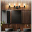 Meuble-lavabo 4 lumières noir mat Andree-123222924-128495627-128495628