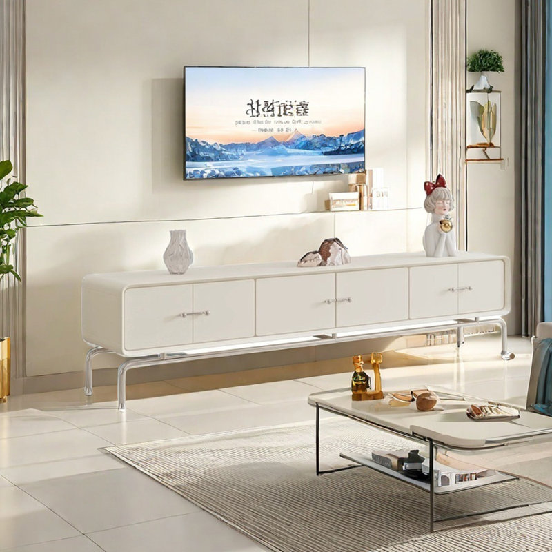 Meuble télé français avec style et fonctionnalité, 78.74"