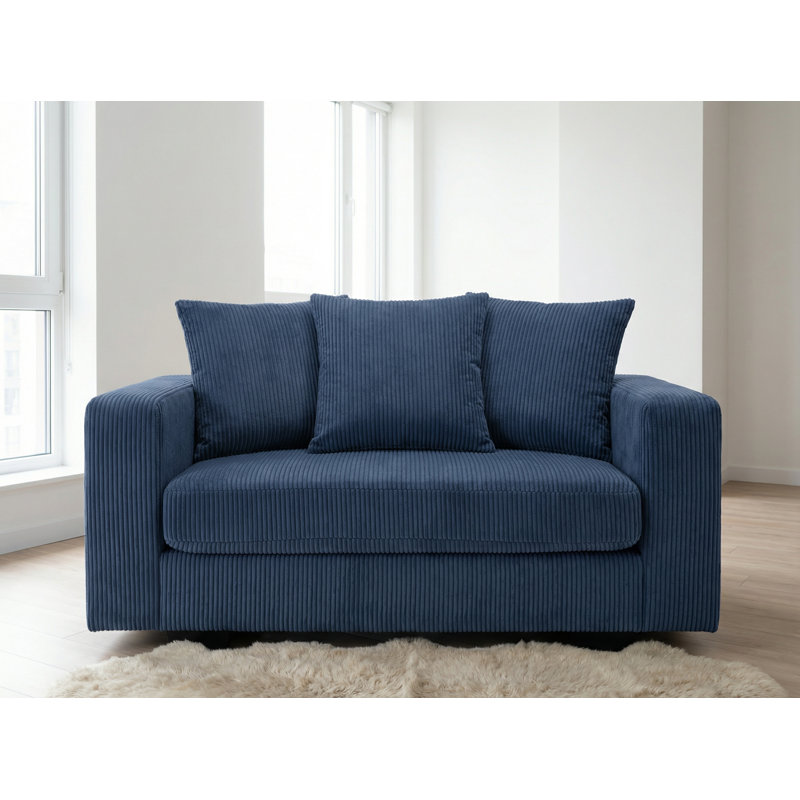 Fauteuil simple Corduroy, Bleu très foncé