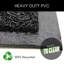 Tapis extérieur en PVC imprimé à la maison 30x18 noir
