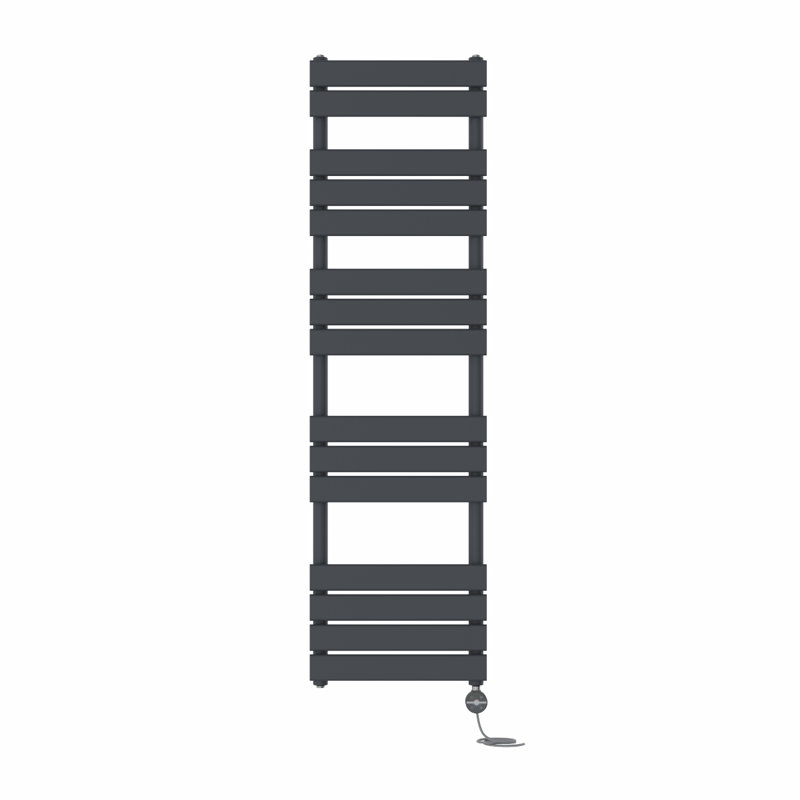 Flat Panel Towel Rail Heated Towel Rails, Anthracite, 160cm H x 45cm W x 6.2cm D