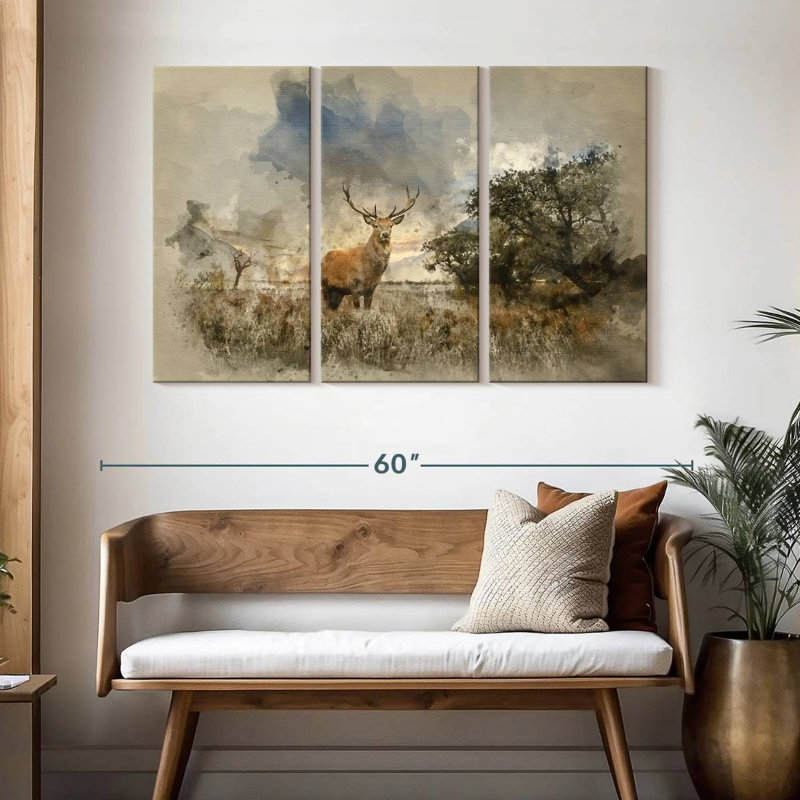 Peinture à l'aquarelle Brampt, H 32 po x l 50 po