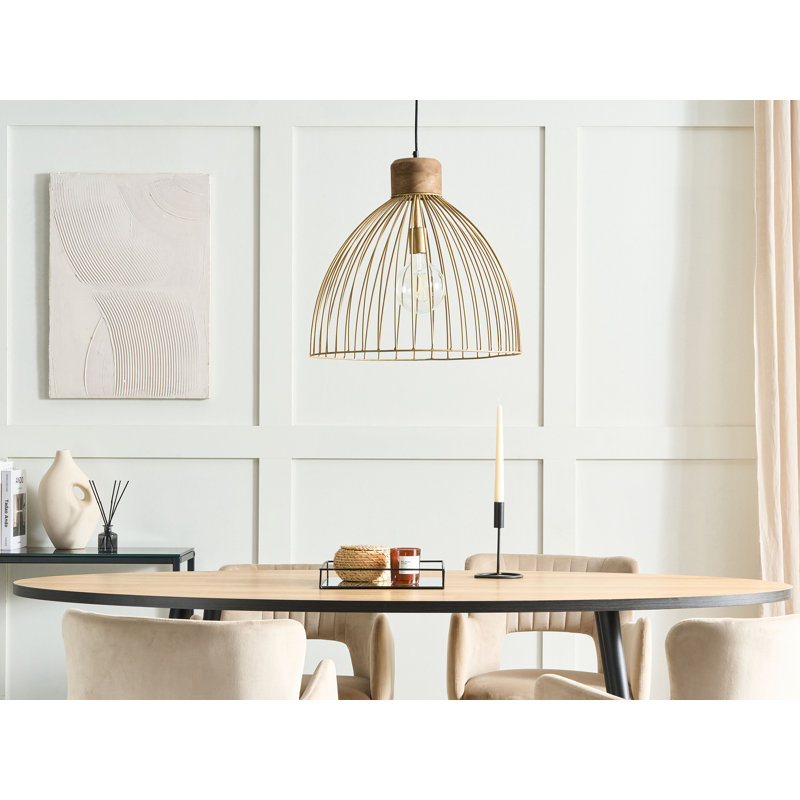 Kishor 1 - Light Brass Dome Pendant