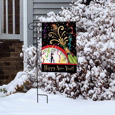 Drapeau de jardin Happy New Year