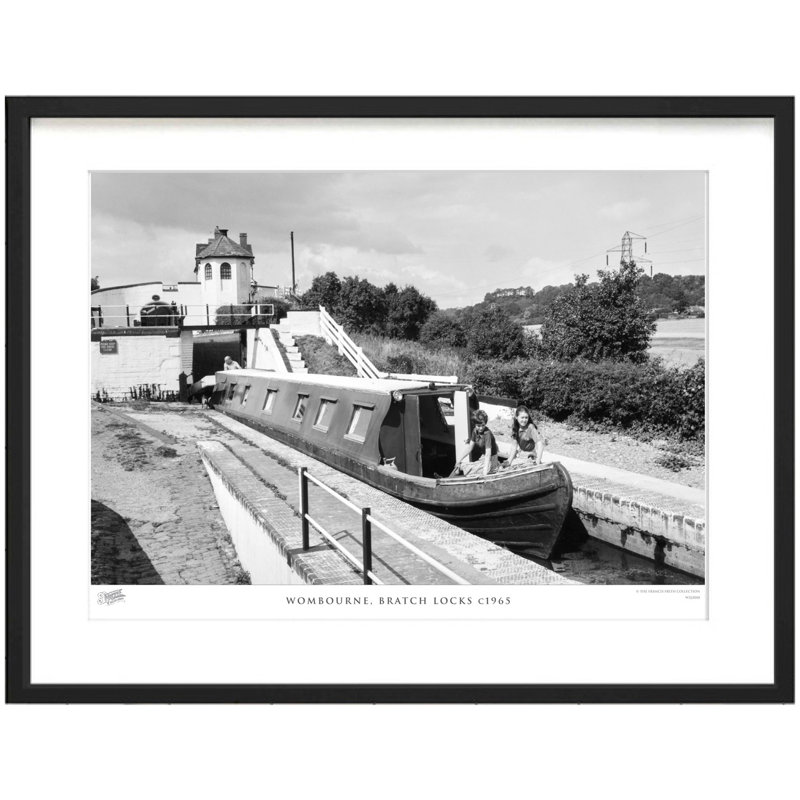 Wombourne, Bratch Locks C1965 - Single Picture Frame Print, 28cm H x 36cm W x 2.3cm D