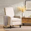 Chaise à dossier minimaliste en tissu beige Minimalist