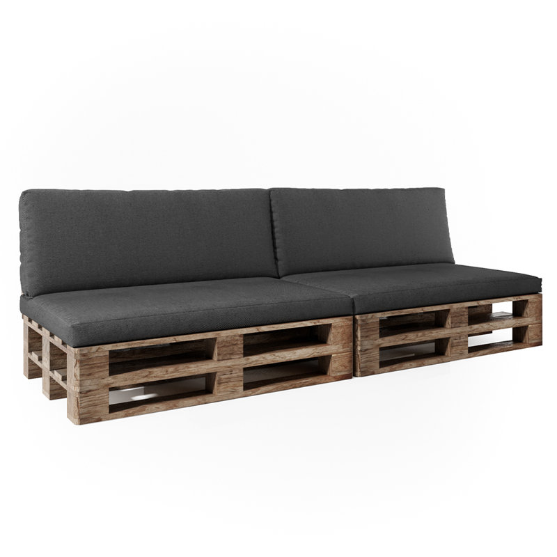 Jumbo Elephant 4 Piece Sofa Cushion Set, Anthracite