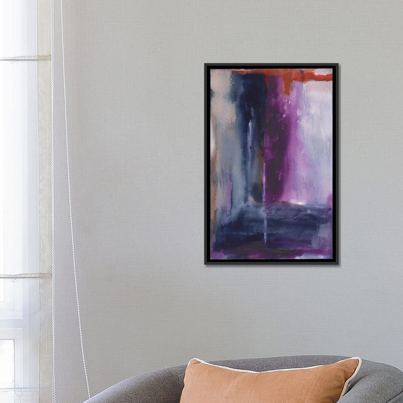 Modern & Contemporary, 26" H x 18" W x 1.5" D, Black Framed Canvas, No Mat