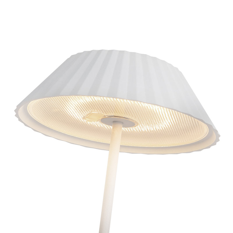 Pela LED Standard Table Lamp, White