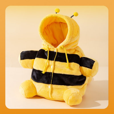 Cat Puppy Costume Winter Warm Outing Backpack Cute Anti-Escape Bag for Kitten Small Dog