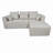 Nahomie Boneless Convertible Upholstered Sectional Sofa Bed with Wide Armrests-115323751-115323752