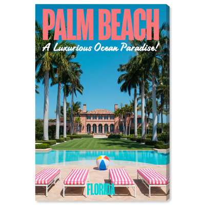 Palm Beach Paradise Canvas Print Coastal Photography by Art Remedy