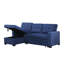 Canapé modulaire convertible rembourré avec méridienne coulissante-129889686-129889687