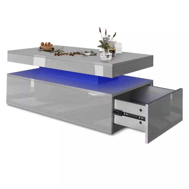 Hampton & Stewart Coffee Table with Storage, Grey