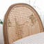 Tabourets modernes avec dossier en rotin et structure en bois Emington-574172685-574172684