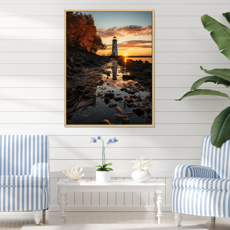 «Port Maritime Solace IV», reproduction sur toile, H 40 po x l 30 po x P 1,5 po, Cadre naturel flottant
