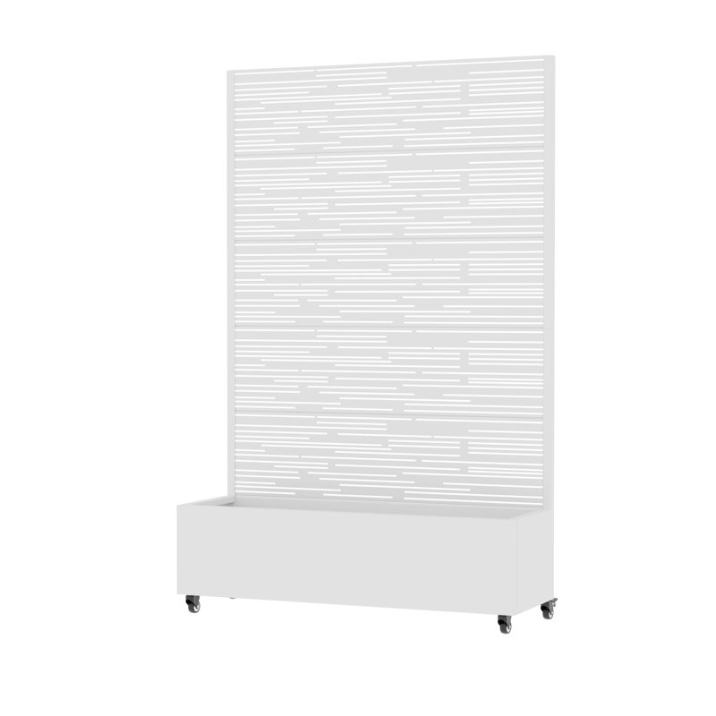 Planter Box, 185cm H x 120cm W x 40cm D, Black