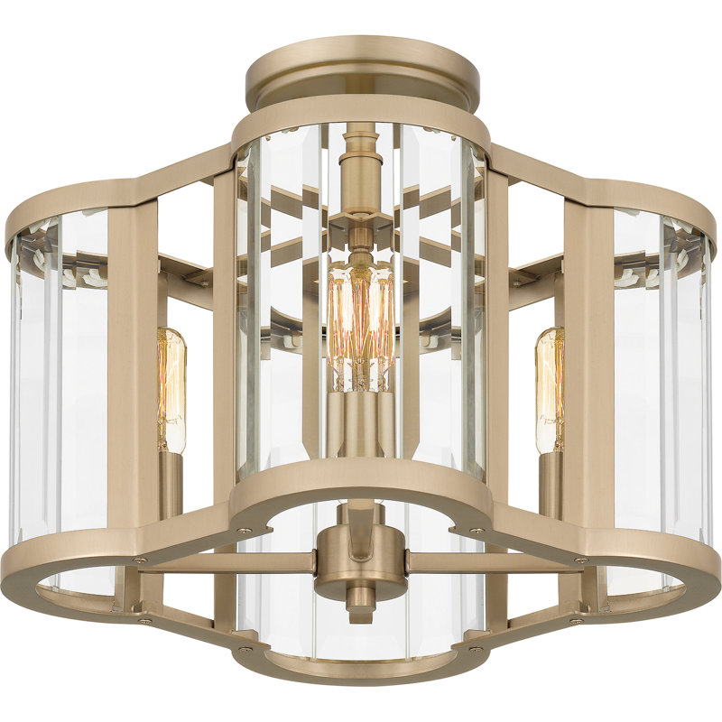 Rhealee Glass Semi Flush Mount