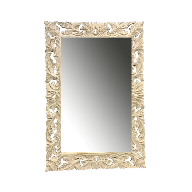 Miroir d'appoint mural ivoire Olu