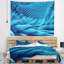 Abstrait abstrait bleu tapissé-28496763