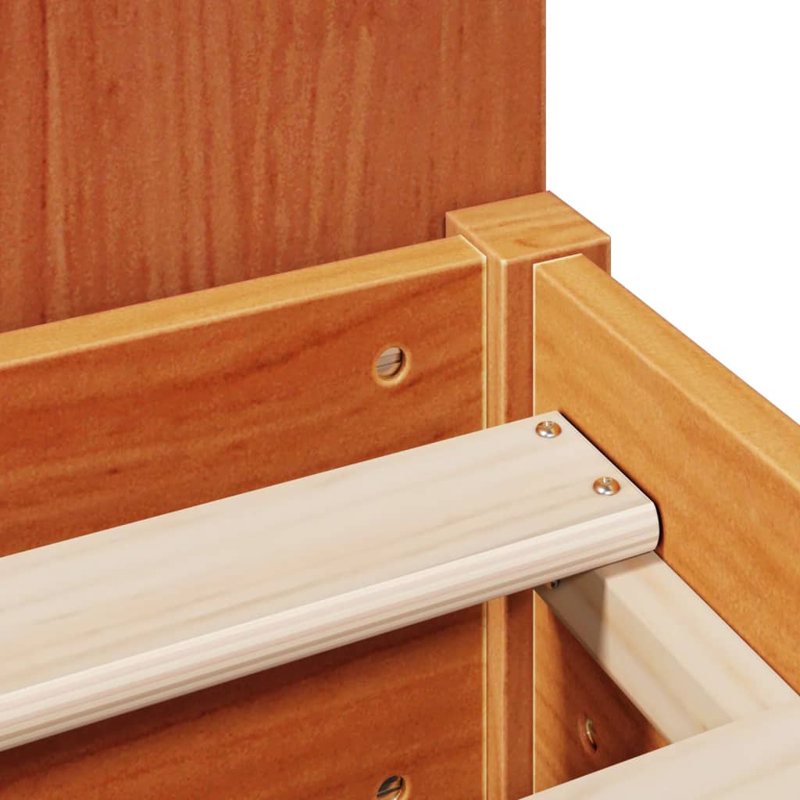 Gothankar Solid Wood Bed, Kingsize (5'), Wax Brown
