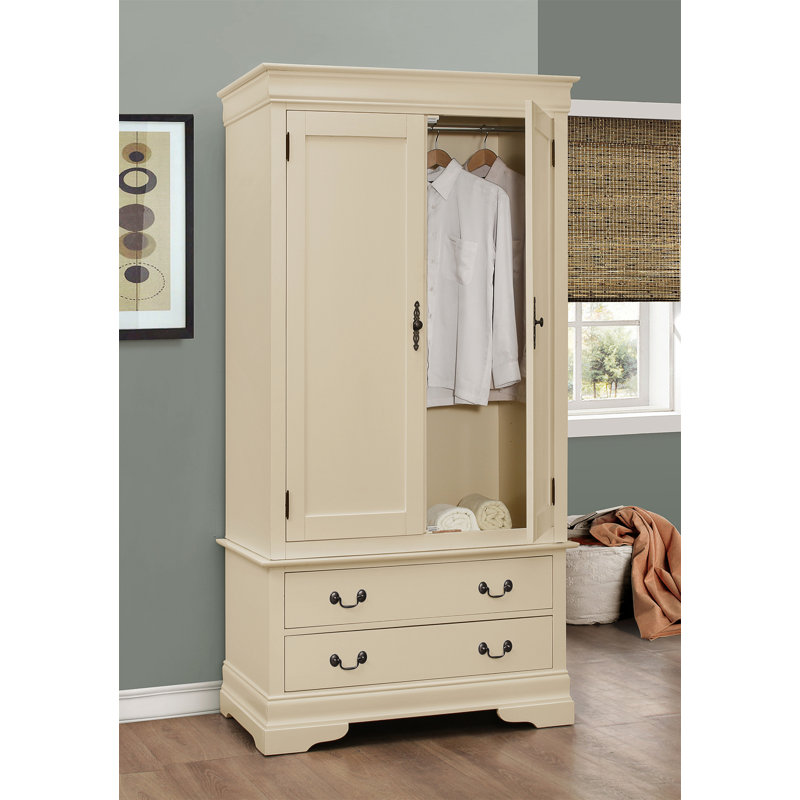 Armoire élégante beige traditionnelle, Beige