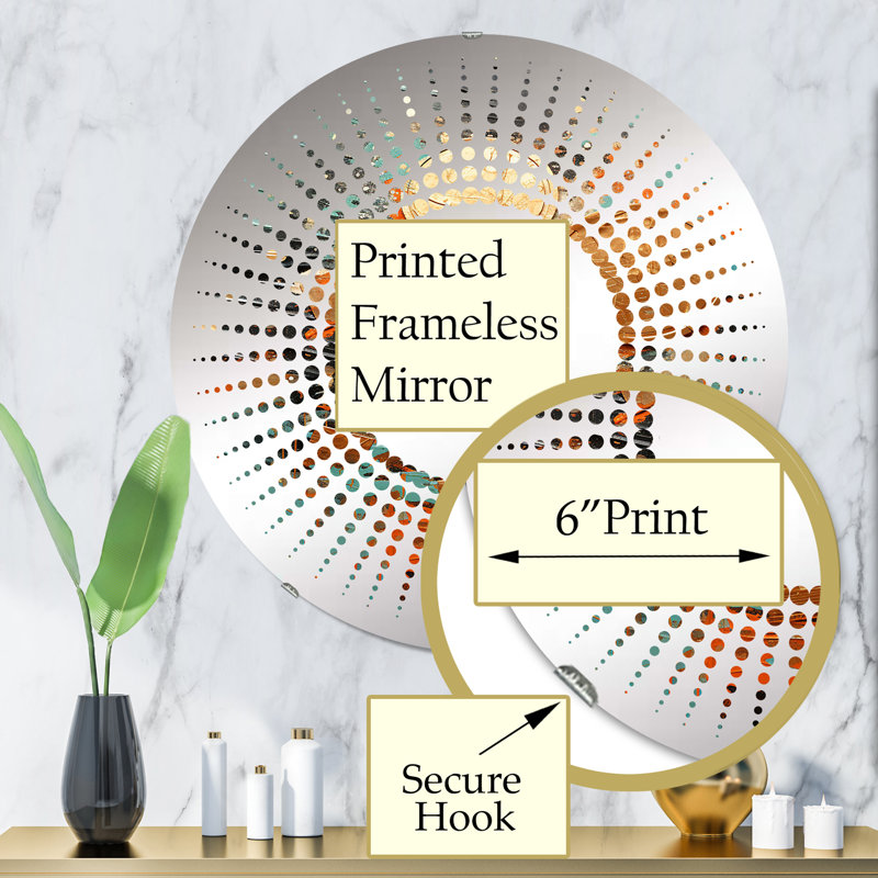 Martini Glass Mystery Wall Mirror, Drinkware Green Traditional - Martini Glass Mystery III, Military Guitar Patriots Palette