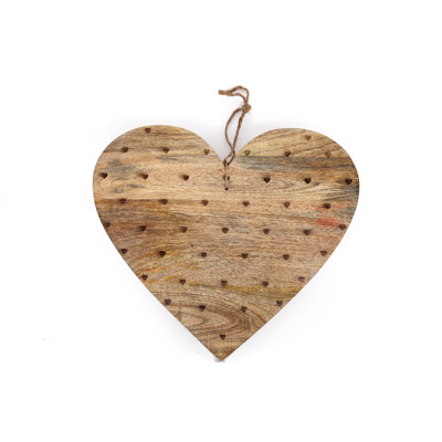 Heart Shaped Wooden Chopping Board 40Cm