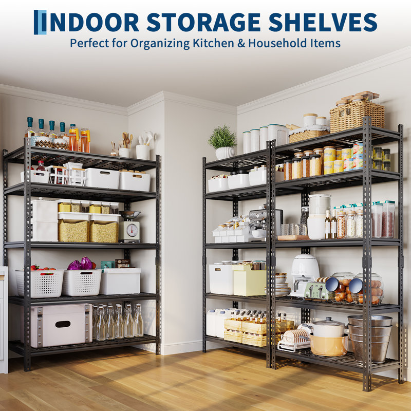 182.9cm W Steel Shelving Unit