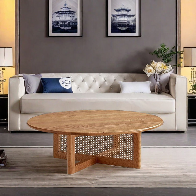 Table basse élégante et pratique,  H 12,60 po x L 31,50 po x l 31,50 po 