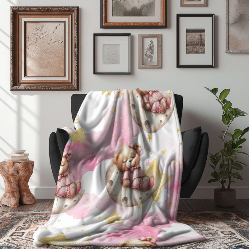 Mama Love - Couverture sherpa de qualité supérieure 1 pièce, L 50 po x L 60 po