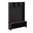 Farmhouse 4-In-1 Hall Tree With 6 Hooks, Wooden Style Rustic Shoe Organizer With 16 Open Compartments-115289966