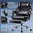 Heavy Duty Massage Leather Office chair with Adjustable Back Vibration