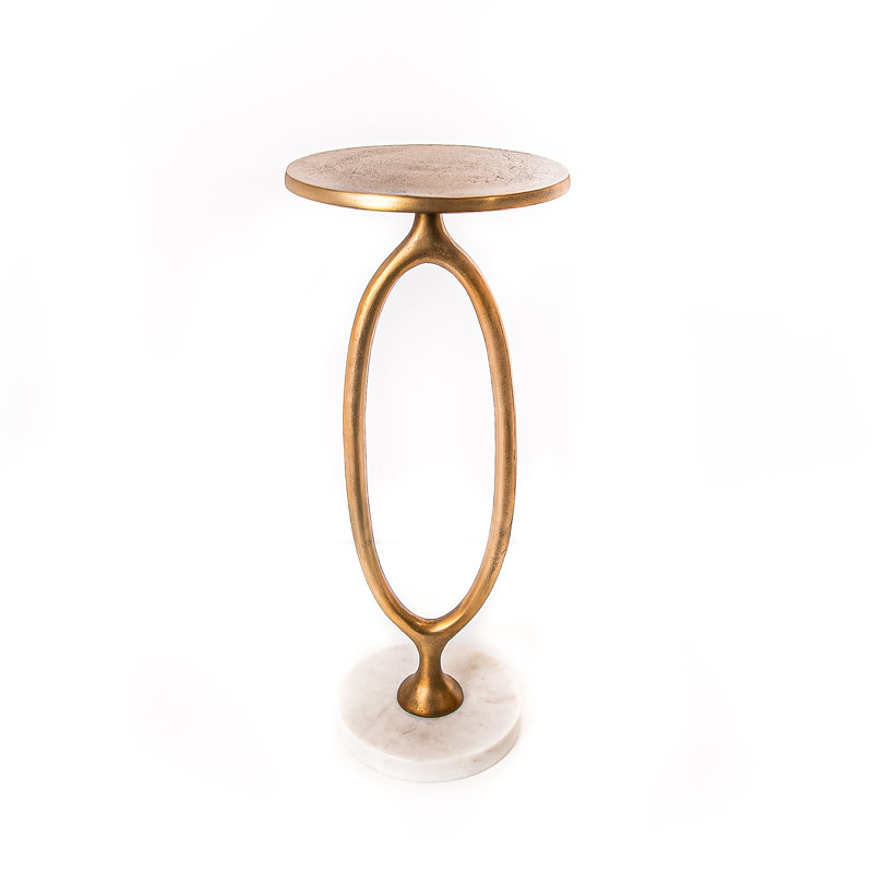 Table d'appoint ronde Couchman Gwen, Laiton