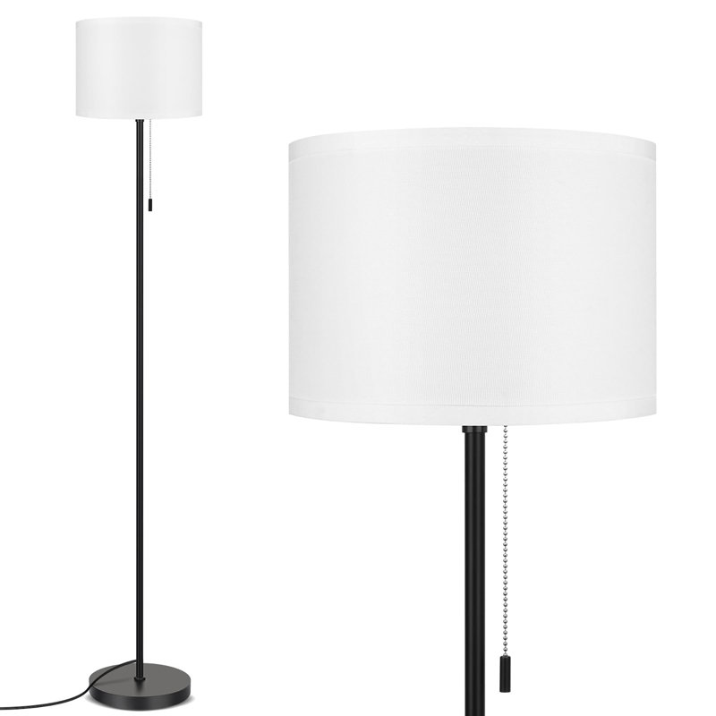 Lampe sur pied 60 "pour le salon, Blanc