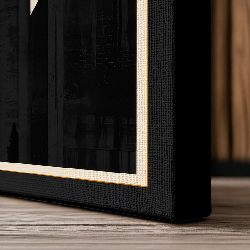 Urban Heights Industrial - Wrapped Canvas, 36x24 - 91.4 x 61.0 cm, Black Border
