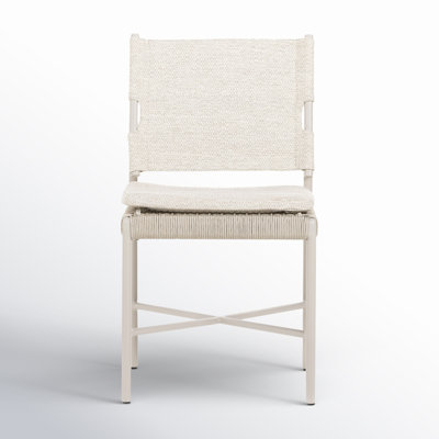 Delmare Patio Dining Side Chair with Cushion