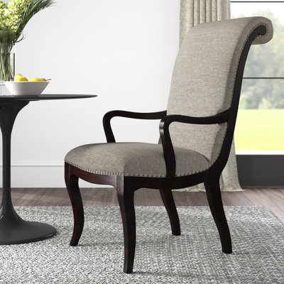 Dows Linen Arm Chair in Beige by Lark Manor