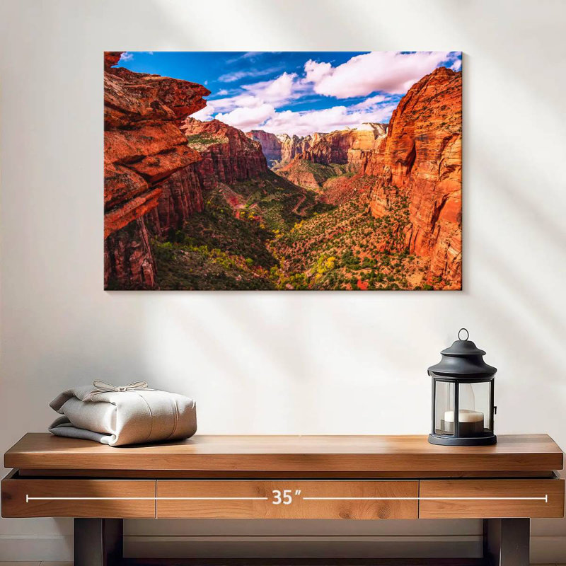Vue sur la montagne du parc national Alvord Zion, H 16 po x l 24 po