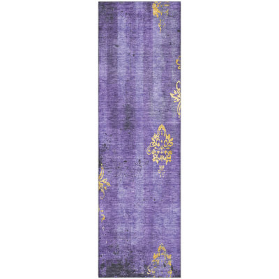Premium Machine Washable Mayfield AMF1788 Floral Rug