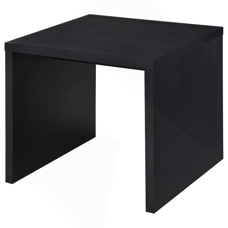 Canyon Black  Square Side End Table