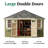 Colonial Five Corner Outdoor Wood Storage Shed-116179269