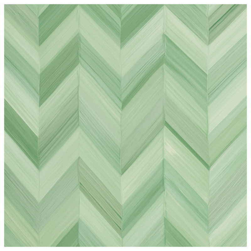 Édredon vert à motif de chevrons, Très grand lit