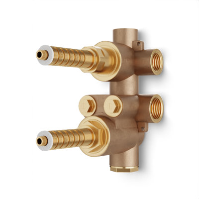 Thermostatic Valve With 3-way Shared Diverter