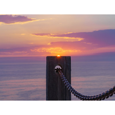 Brian Mc Clean " Chain Link Vibrant Sunset Torrey Pines, San Diego " by Brian Mc Clean