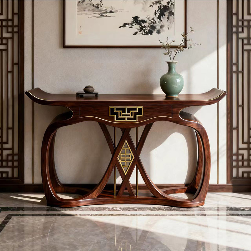 New Chinese solid wood console table