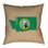 Coussin de coussin de sergé à double face de l’oreiller de l’état de washington
