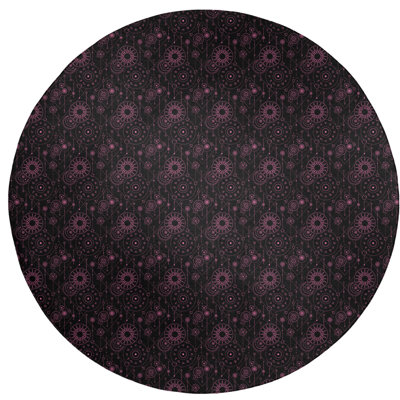 Tapis noir/rose astrologie