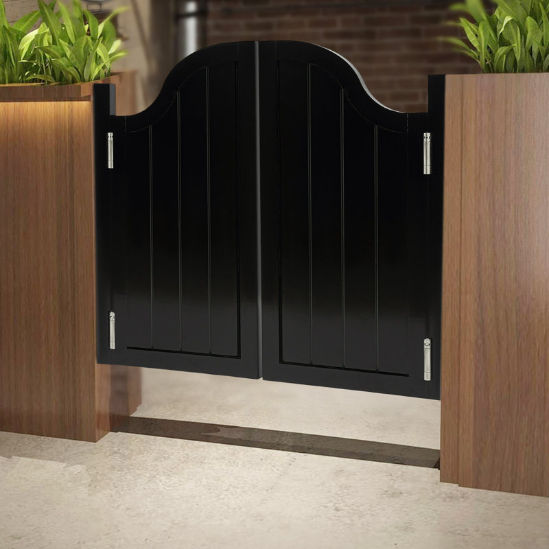 Solid Wood Café / Saloon Door, Black