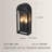 Arched Shape Outdoor Wall Sconce With Clear Glass